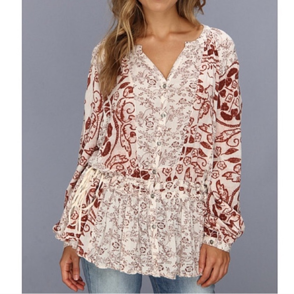 Free People Ratio Print Tunic